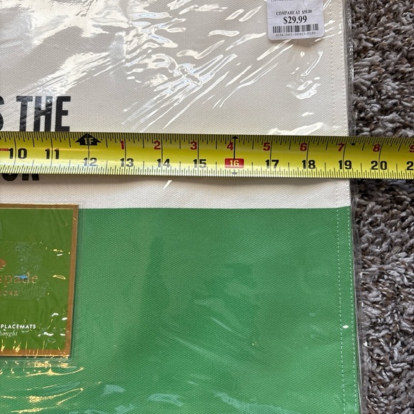 kate spade New York KitchenSet of 11 Placemats- Pink, Green, Yellow colorful - Picture 8 of 10